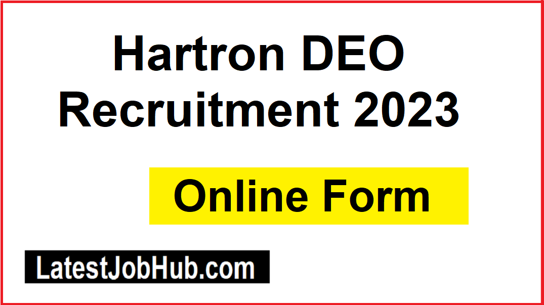 Hartron DEO Recruitment 2023
