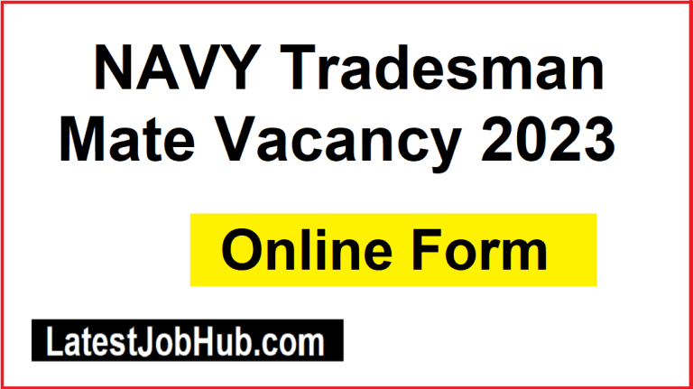 NAVY Tradesman Mate Vacancy 2023