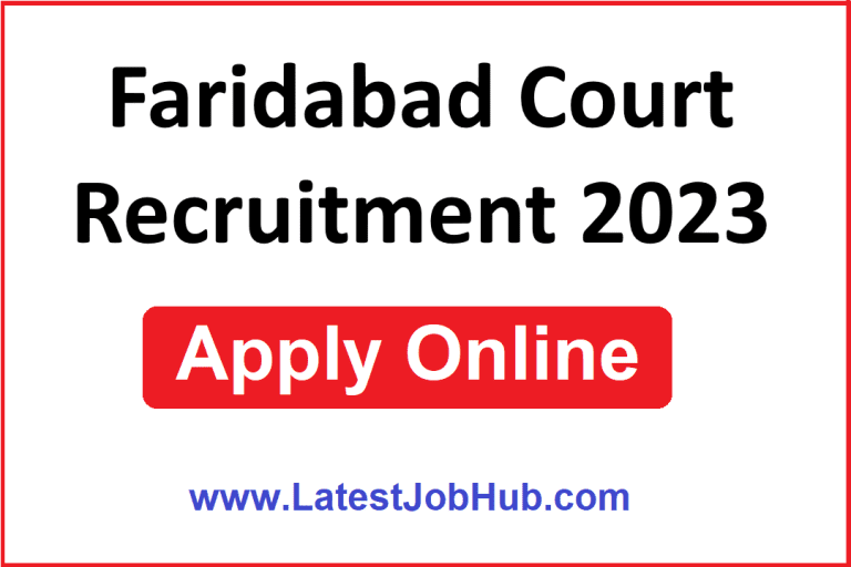 Faridabad Court Recruitment 2023