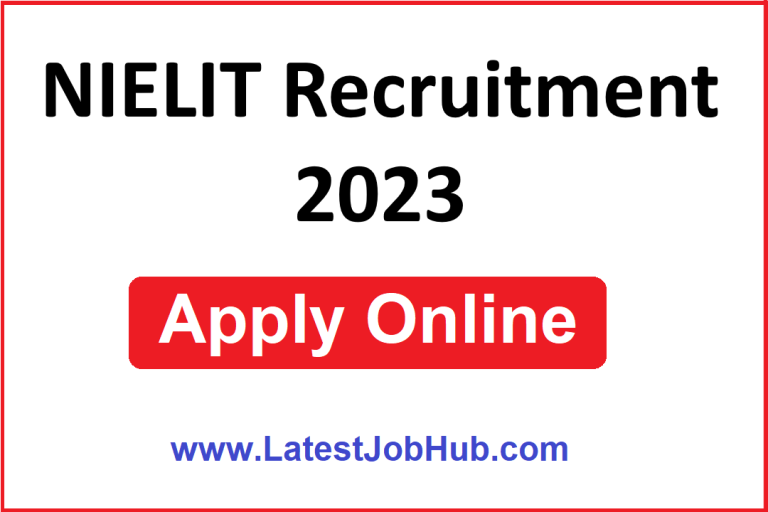 NIELIT Recruitment 2023