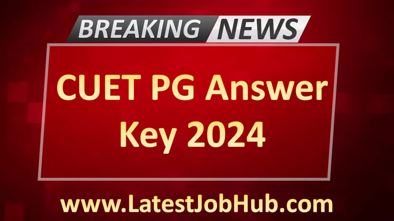 CUET PG Answer Key 2024