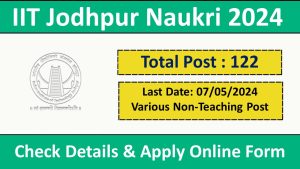 IIT Jodhpur Naukri 2024
