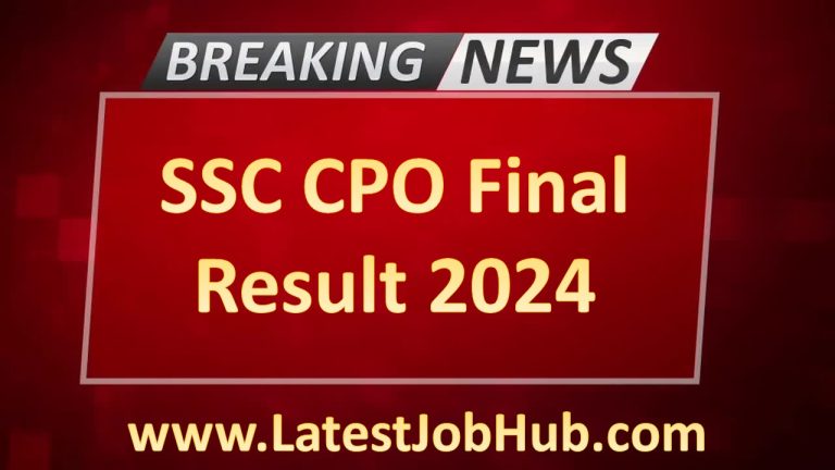 SSC CPO Recruitment 2023