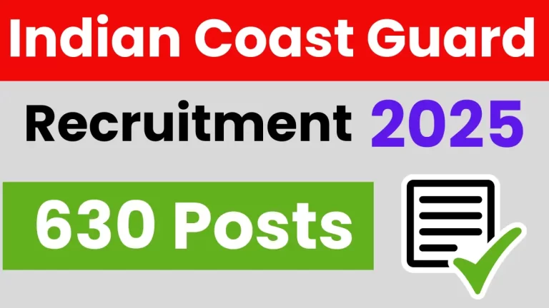 Indian Coast Guard GD DB Yantrik Recruitment 2025