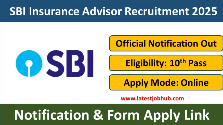 SBI Insurance Advisor Recruitment 2025