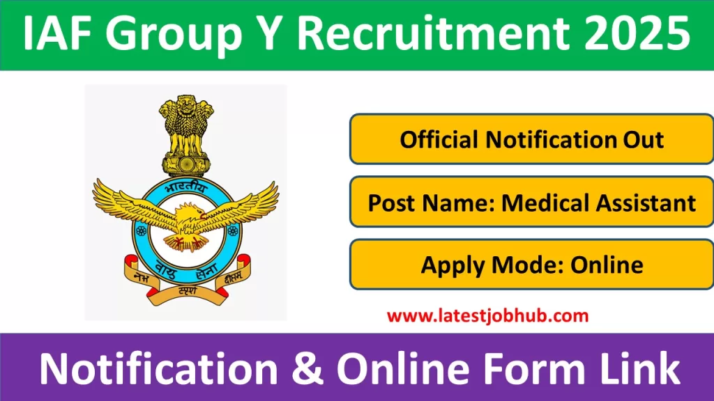 IAF Group Y Medical Assistant Recruitment 2025