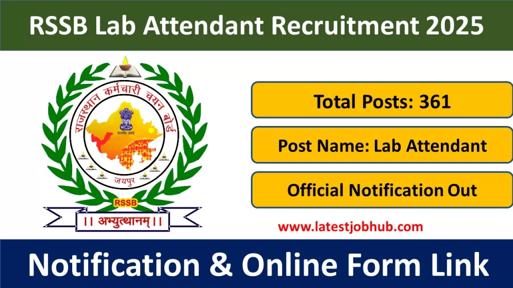 RSSB Lab Attendant Recruitment 2025