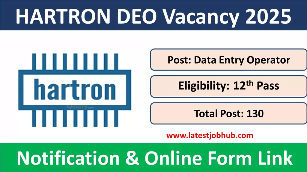 Hartron DEO Vacancy 2025