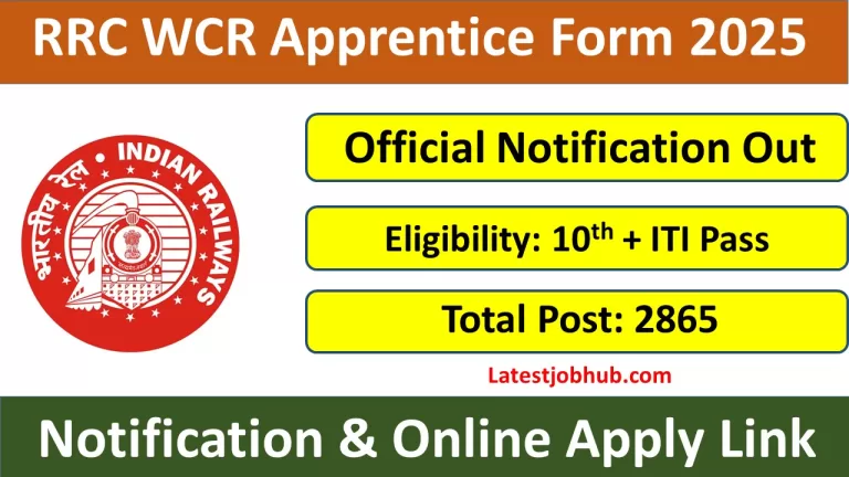 RRC WCR Apprentice Recruitment 2025