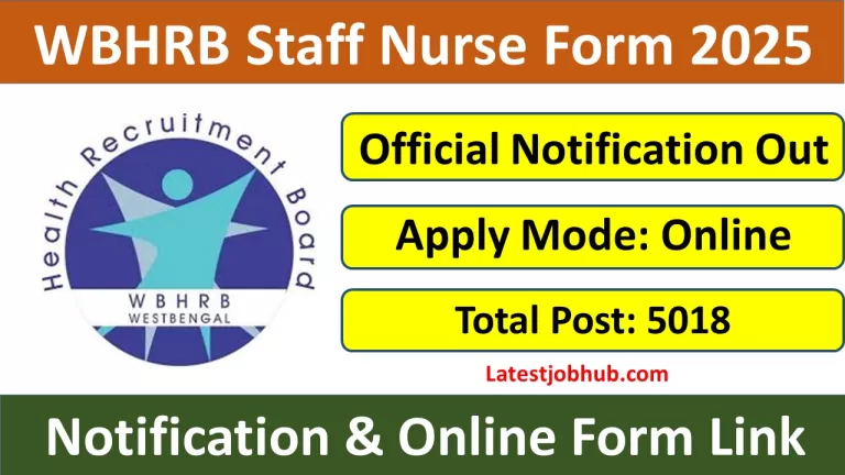 WBHRB Staff Nurse Recruitment 2025