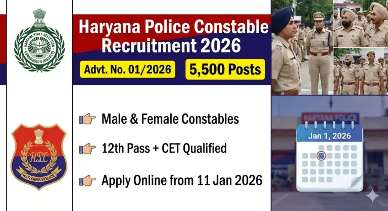 Haryana Police Constable Vacancy 2026